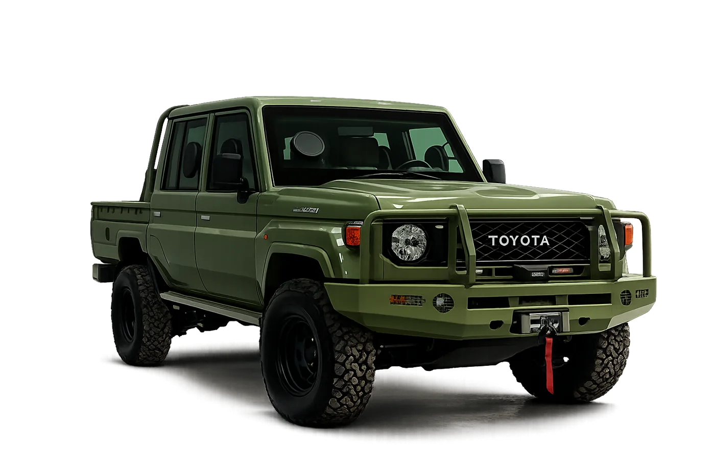 Armored Toyota Land Cruiser 79 double cab, B6 protection, prepared for African road conditions